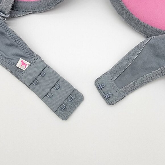 PINK Victorias Secret Wear Everywhere Demi Bra Size 32D Demi Buste Bra Gray - Picture 4 of 11